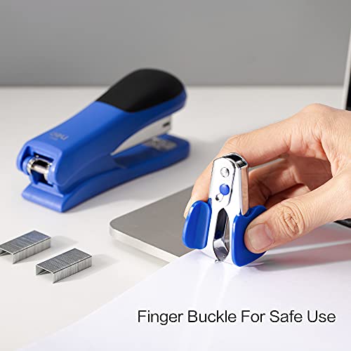 eli Stapler Value Pack, Desktop Standard Staplers, 20 Sheet Capacity, Includes Staples & Staple Remover, Blue
