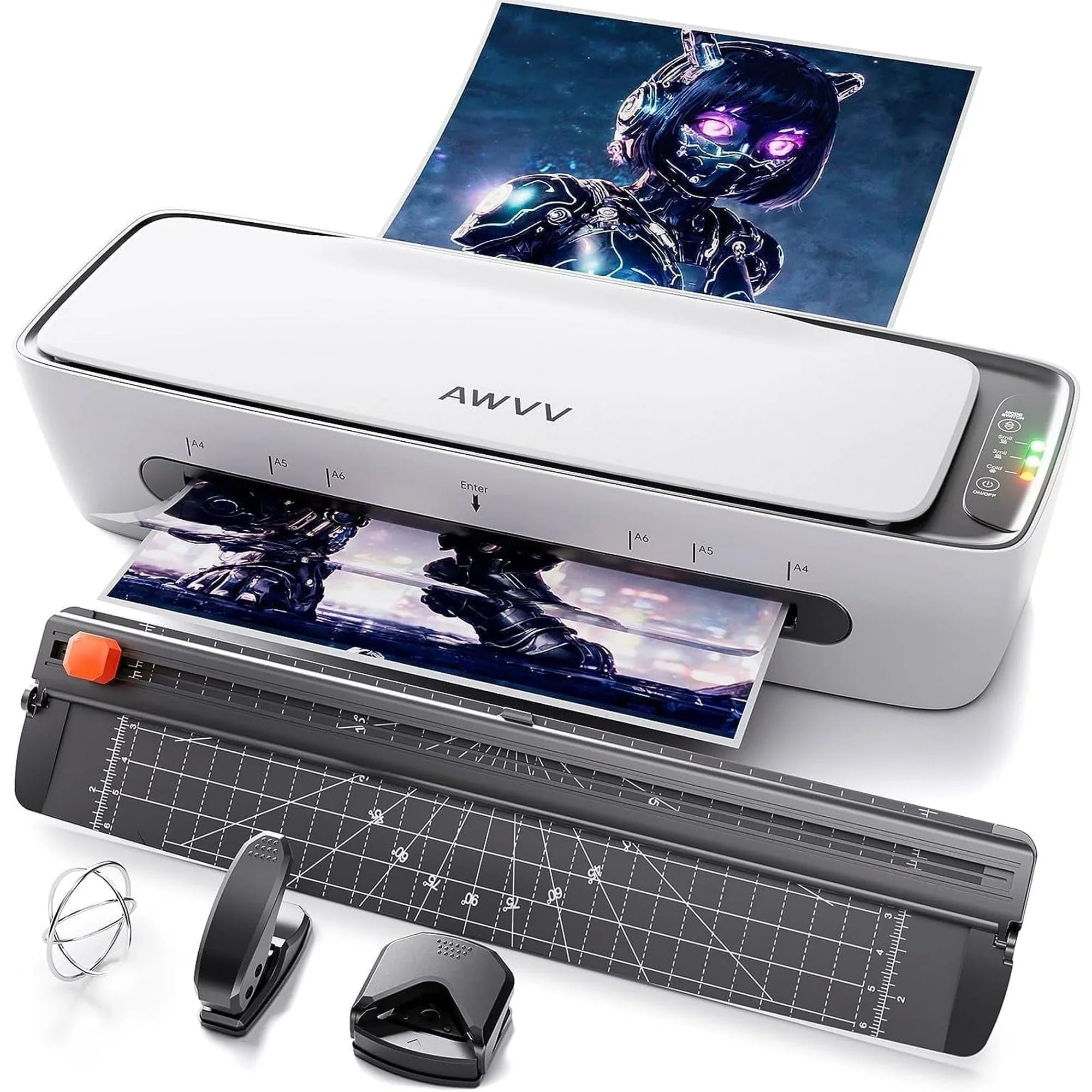 NOVORDESK 9-Inch Laminating Machine with 20 Laminating Sheets,8.5x11 Laminator, Desktop A4/A5/A6 Thermal Laminator Never Jam,Personal Laminator For Home Office