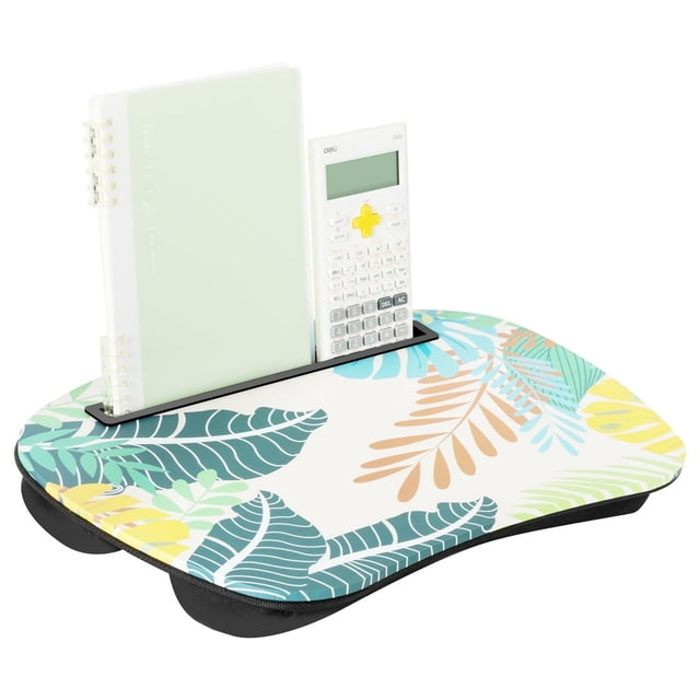 VUSIGN Portable Lap Laptop Desk with Pillow Cushion, Fits up to 14 inches Laptops, Anti-Slip Stand for Bed Desk Couch, Study & Play Surface for Home Office