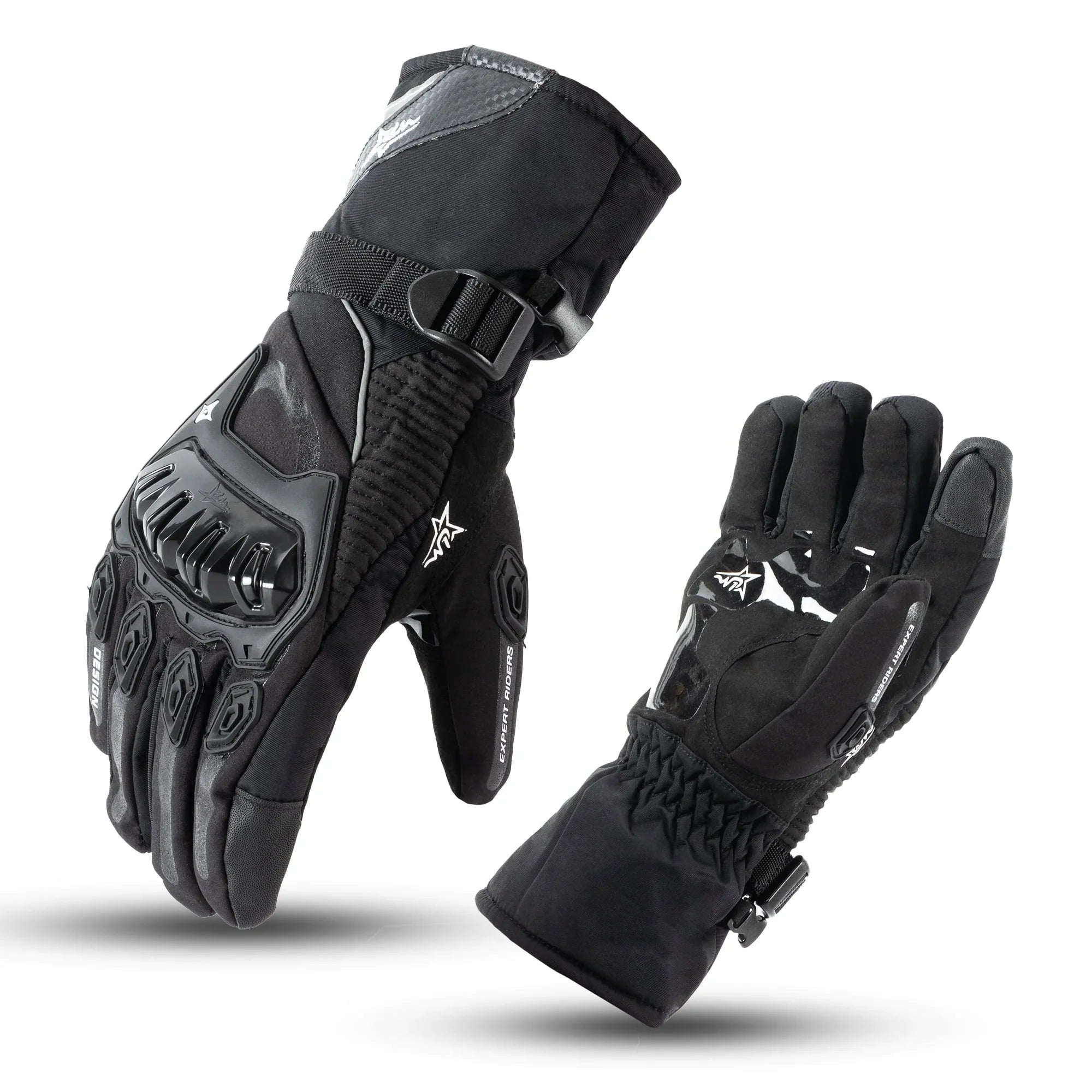 Deli Motorcycle Gloves Motorbike Protective Gears,Touch Screen Riding Gloves for Men Snowmobile,XXL