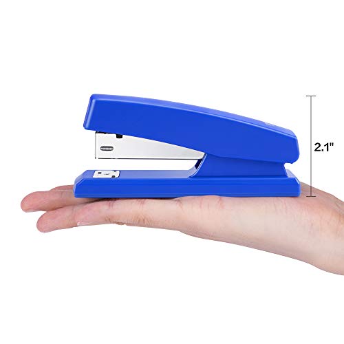 Deli Stapler, Desktop Staplers with 640 Staples, Office Stapler, 25 Sheet Capacity, Blue