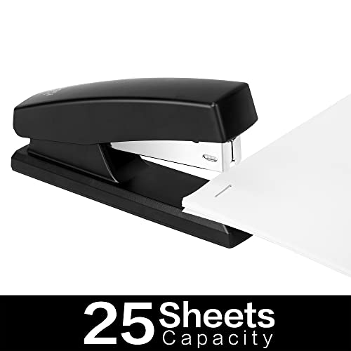 Deli Stapler, Desktop Staplers with 640 Staples, Office Stapler, 25 Sheet Capacity, Black