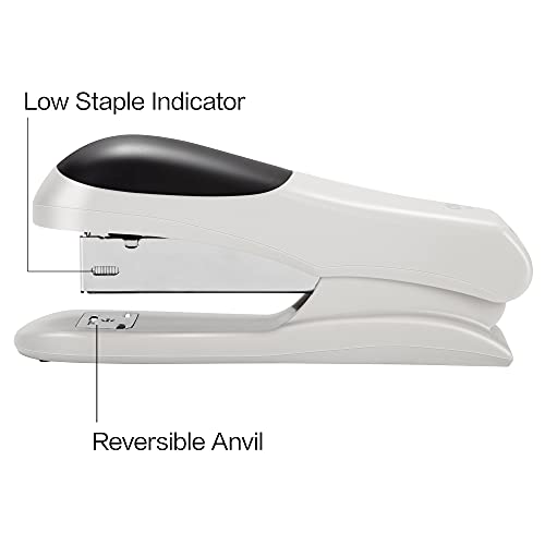 eli Stapler Value Pack, Desktop Standard Staplers, 20 Sheet Capacity, Includes Staples & Staple Remover, White