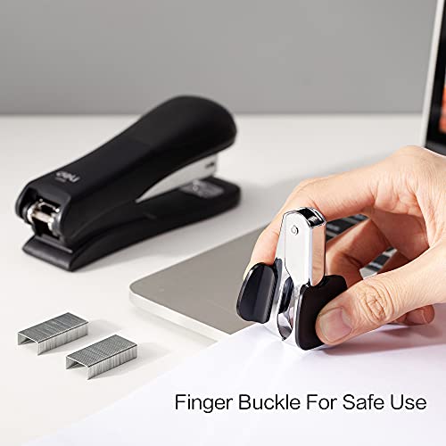 eli Stapler Value Pack, Desktop Standard Staplers, 20 Sheet Capacity, Includes Staples & Staple Remover, Black