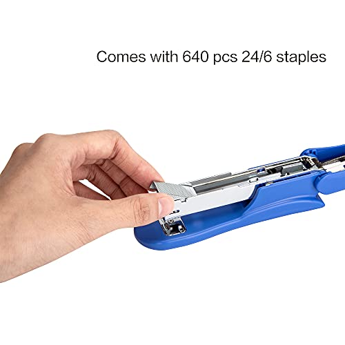 eli Stapler Value Pack, Desktop Standard Staplers, 20 Sheet Capacity, Includes Staples & Staple Remover, Blue
