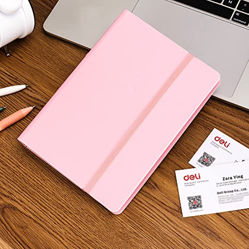 deli Business Card Holder, Credit Card Holder, Rolodex, Business Card Holder Organizer for Women, Hold 180 Cards, Pink